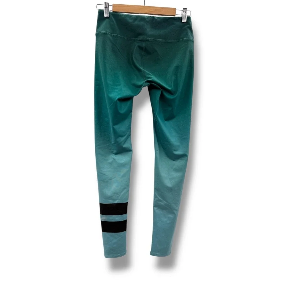 Alo Yoga Airbrush Gradient‎ Leggings Women's Small Evermint Mid Rise Stretch